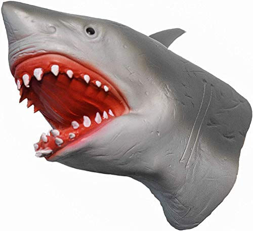 Yolococa Hand Puppet Toys Realistic Latex Animal Shark Instagram Brinquedos Infantis (tubarão)