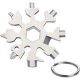 18 Em 1 Mini-ferramenta Multi-tool De Floco De Neve Multi-ferramenta Multi-ferramenta Com Chaveiro Para Ferramenta Diária De Viagem Ao Ar Li