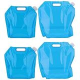 4 X Recipientes De Água Dobráveis Água Potável Dobrável Dobrável 2x5l + 2x10l Recipiente De Água Wasse