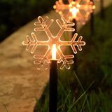 Luzes De Corda Led Impermeáveis, Estrelas De Flocos De Neve Da Árvore De Natal