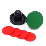 Air Hockey Pushers &amp; Pucks Set, Tamanho Grande, (2 Empurradores Da Marinha + 2