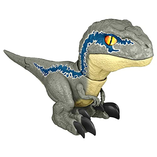 Boneco De Ação De Dinossauro Jurassic World Dominion Uncaged Rowdy Roars Velociraptor Beta, Presente De Brinquedo Com Movimento Interativo E