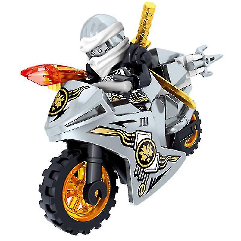 8stk Ninjago Motocicleta Set Minifiguras Ninja Mini Figuras