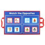 Antonym Palavra Ensinando Flash Card Toy W / Padrão Baby Toddler