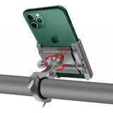 Suporte De Telefone De Bicicleta De Alumínio Suporte De Smartphone Scooter Motocicleta. Universal 360 Graus Rotativo Guidão Porta-telefone C