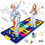 Tapete Para Piano, Tapete Para Piano Infantil, Tapete Musical Starry Sky Brinquedos Educativos Piano Infantil Com 8 Instrumentos, 10 Músicas