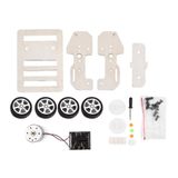 Diy Mini Modelo De Carro De Madeira Kit Solar Powered Crianças Educati