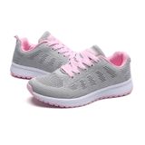 Malha Respirável Flat Casual Shoes-cinza 35