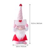1pc Dia Dos Namorados Doll Ornament Desktop Doll Decoração Lo