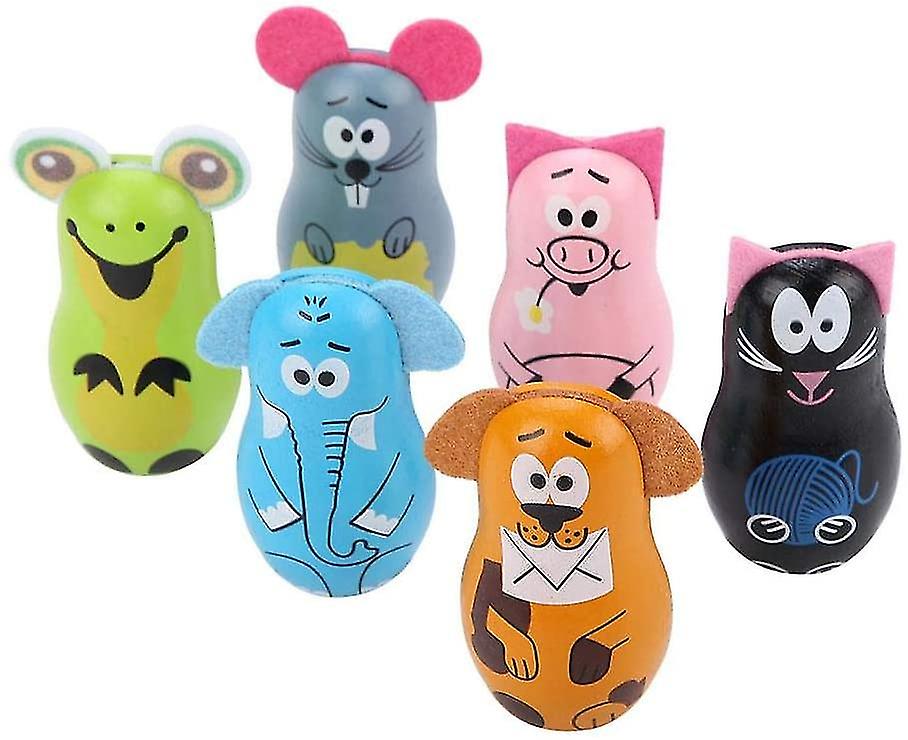 Animal Bowling Brinquedos Cartoon Colorido Crianças Bowling Set Wo