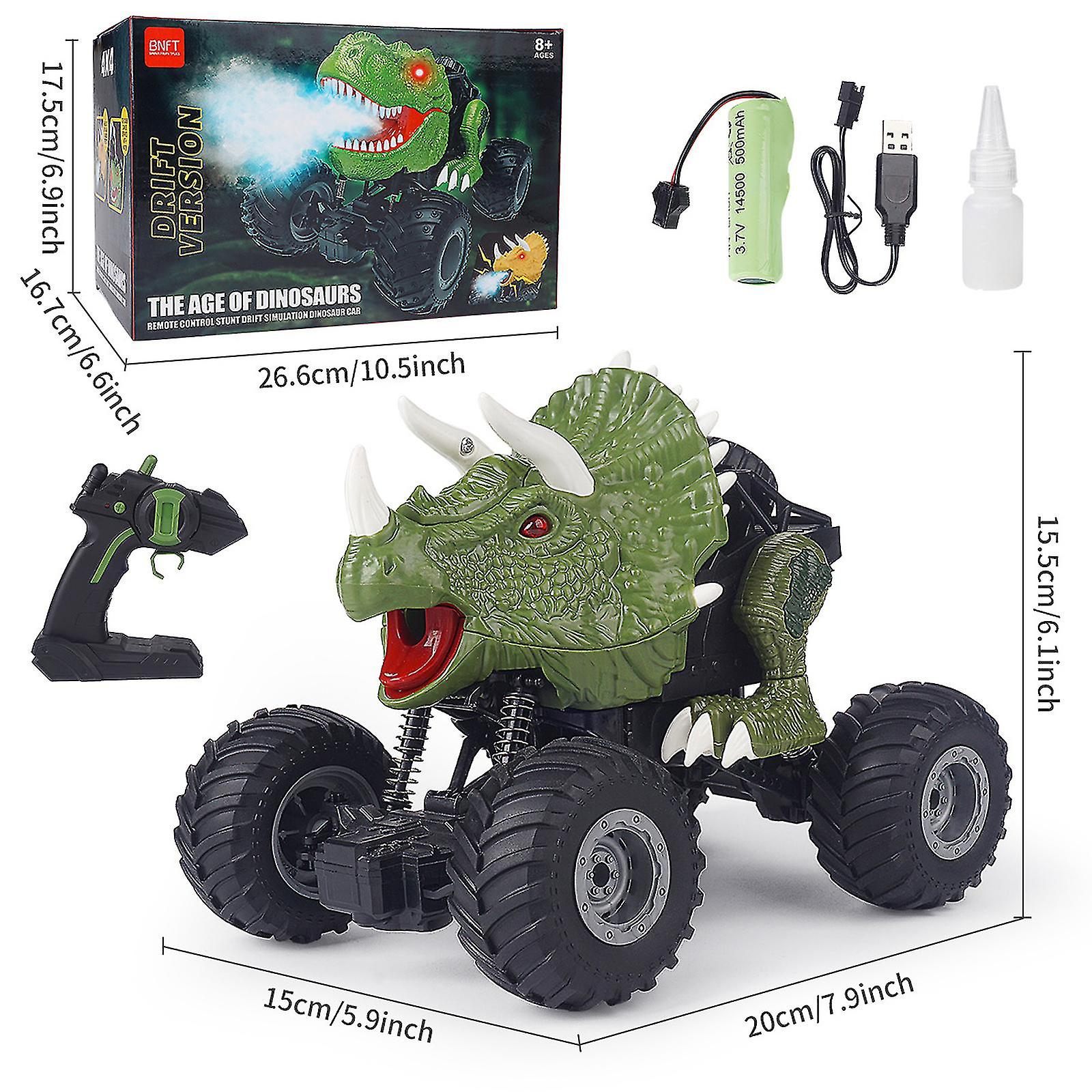 Crianças Dinossauro Brinquedo Rc Monsters Truck Toy 2.4 Ghz Contr Remoto