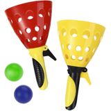 Crianças Começam A Pegar Jogo De Bola Set Catcher Scoop Toss Brinquedo Para Crianças Ao Ar Livre Quintal Atividade De Jogo - 4 Morcegos 4 Bo
