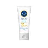 Protetor Solar Facial Nivea Sun Toque Seco Antissinais Fps 70 Loção 40ml