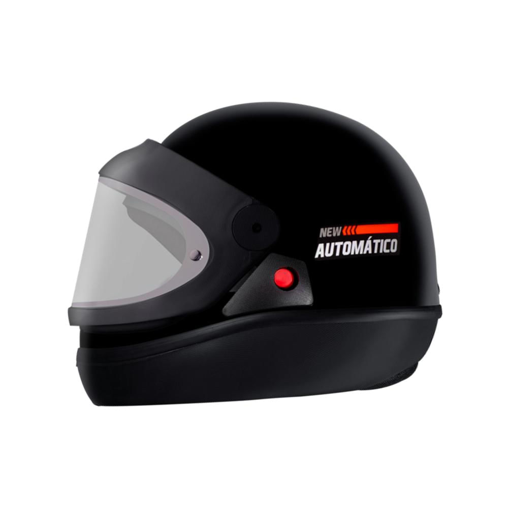 Capacete Automático Ebf Fechado Integral Motoboy Motoqueiro - Preto - 56