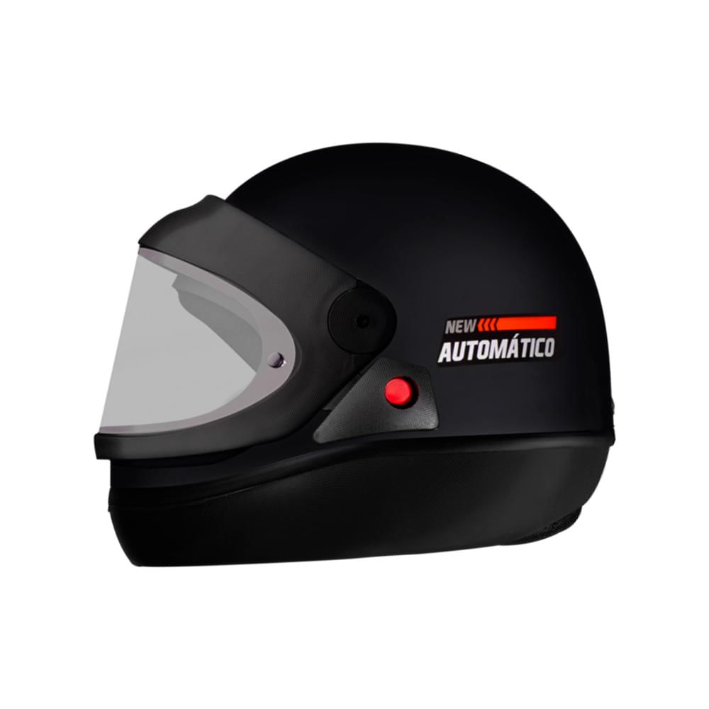 Capacete Automático Ebf Fechado Integral Motoboy Motoqueiro - Preto Fosco - 60