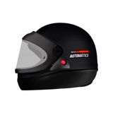 Capacete Automático Ebf Fechado Integral Motoboy Motoqueiro - Preto Fosco - 58