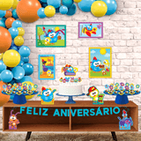 Kit Festa Fácil Galinha Pintadinha Mini Decoração Aniversário