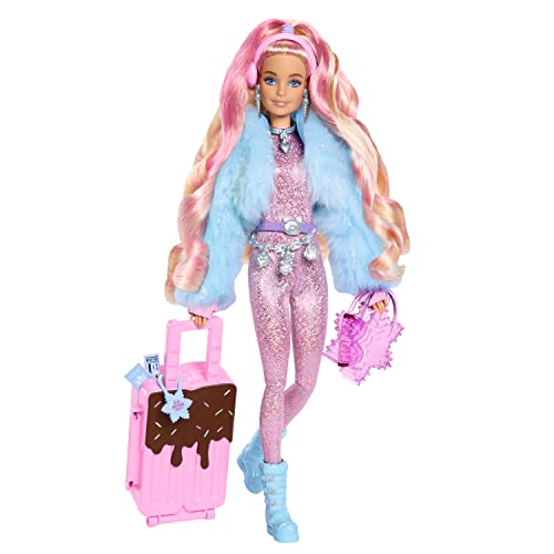 Barbie Extra Fly Doll Com Roupas De Viagem Com Tema De Neve &amp; Ac