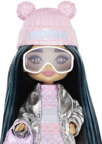 Barbie Extra Fly Minis Travel Doll, Snowy Look Com Icy Bl