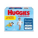 Fralda Huggies Tripla Proteção Tamanho Xg Pacote Hiper 66 Fraldas Descartáveis