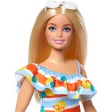 Barbie Adora A Boneca Do Oceano, Loira Com Vestido De Sol Floral Um