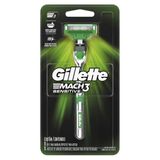 Aparelho De Barbear Gillette Mach3 Sensitive Com 1 Unidade + 1 Carga
