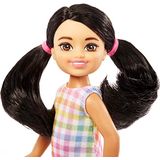 Boneca Barbie Chelsea, Boneca Pequena Com Cabelo Preto Em Pigtail