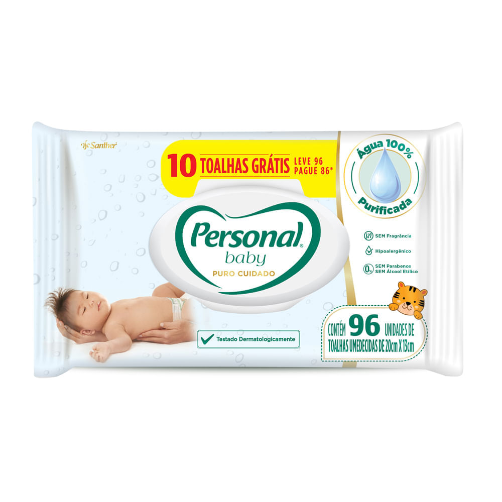 Toalhas Umedecidas Natural Baby Premium 80un