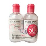 Sensibio H2o Bioderma Solução Micelar Demaquilante Com 250ml + 50% Desconto Em Embalagem Com 250ml
