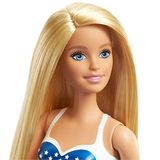 Boneca Barbie, Loira, Em Maiô Com Bandeira Dos Eua