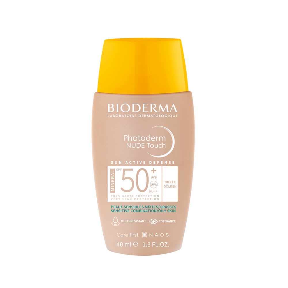 Protetor Solar Photoderm Nude Touch Fps 50+ Cor Dourado 40ml