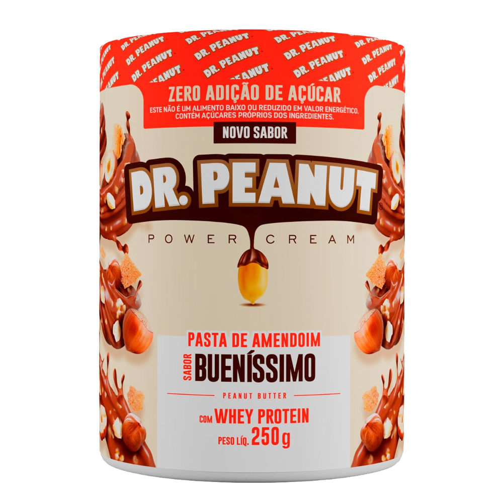 Pasta De Amendoim Dr.peanut Power Cream Bueníssimo Com Whey Protein 250g -  Carrefour