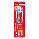 Escova Dental Colgate Classic Clean Macia Cores Sortidas Com Limpador De Língua Leve 3 Pague 2 Unidades