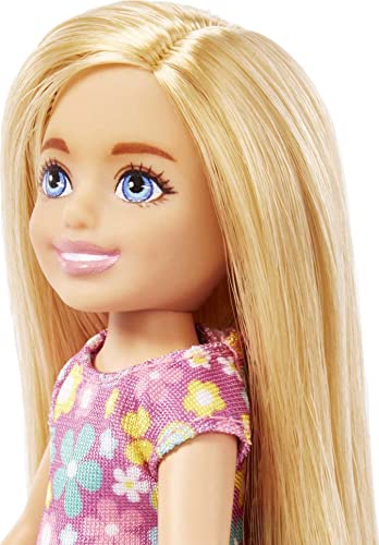 Boneca Barbie Chelsea, Boneca Pequena Com Cabelos Loiros Longos &amp; Bl