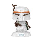 Funko Pop! Star Wars Holiday Boba Fett Boneco De Neve Bundled Wi