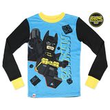 Lego Batman Pijama Set Para Meninos, Mistura De Algodão De 4 Peças, Blu