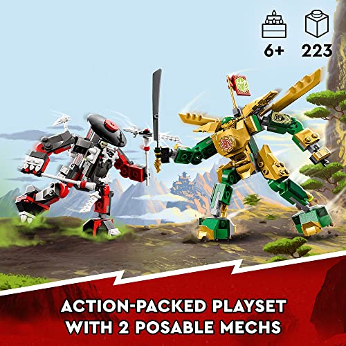 Lego Ninjago Lloyd&#39;s Mech Battle Evo 71781, 2 Figura De Ação