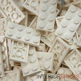 Lego Partes E Peças Branco 2x4 Placa X50
