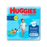 Fralda Huggies Tripla Proteção Tamanho Xg Pacote Jumbo 22 Unidades Descartáveis