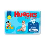 Fralda Huggies Tripla Proteção Tamanho M Pacote Jumbo 28 Unidades Descartáveis