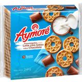 Biscoito Amanteigado Aymoré Sabor Leite Com Gotas De Chocolate 248g