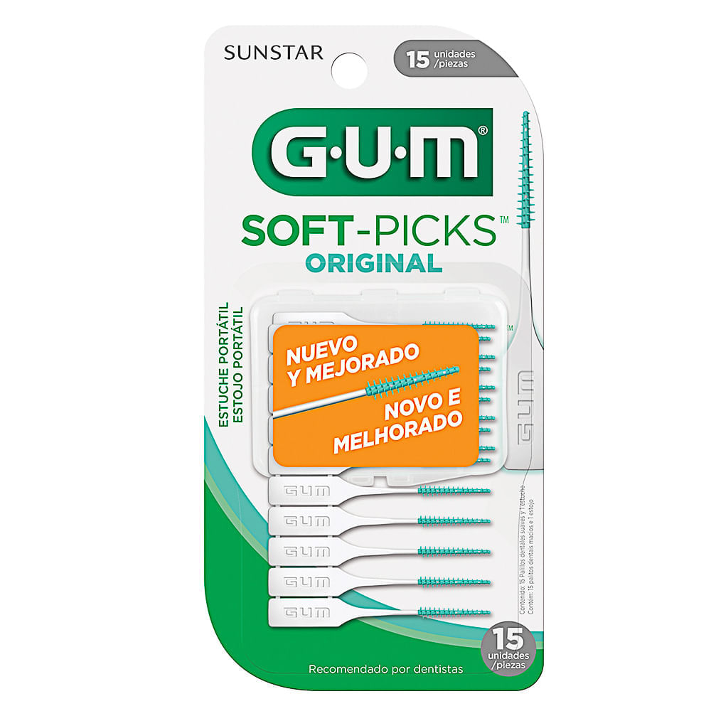 Escova Interdental Gum Soft-picks Original Com 15 Unidades