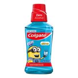 Enxaguante Bucal Colgate Plax Kids Minions Com Flúor Sem Álcool Tutti-frutti Com 250ml