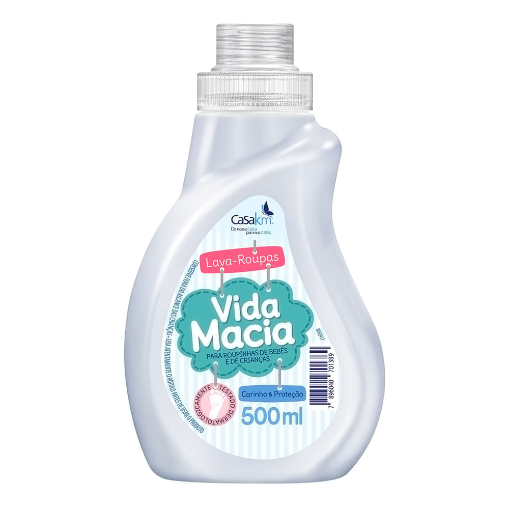 Sabão Líquido Vida Macia Para Roupinhas De Bebê 500ml