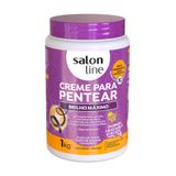 Creme De Pentear Salon Line Brilho Máximo Com 1kg