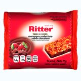 Barra De Cereais Ritter Morango E Cobertura Sabor Chocolate  Com 3 Unidades De 25g Cada