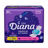 Absorvente Diana Noturno Suave Com Abas 8 Unidades