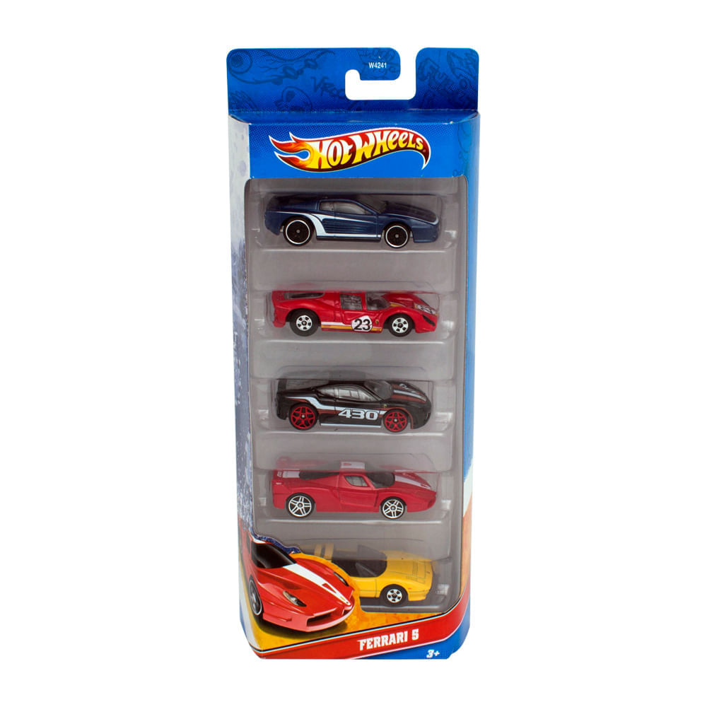 Brinquedo Carro Hot Wheels Sortidos Com 5 Unidades