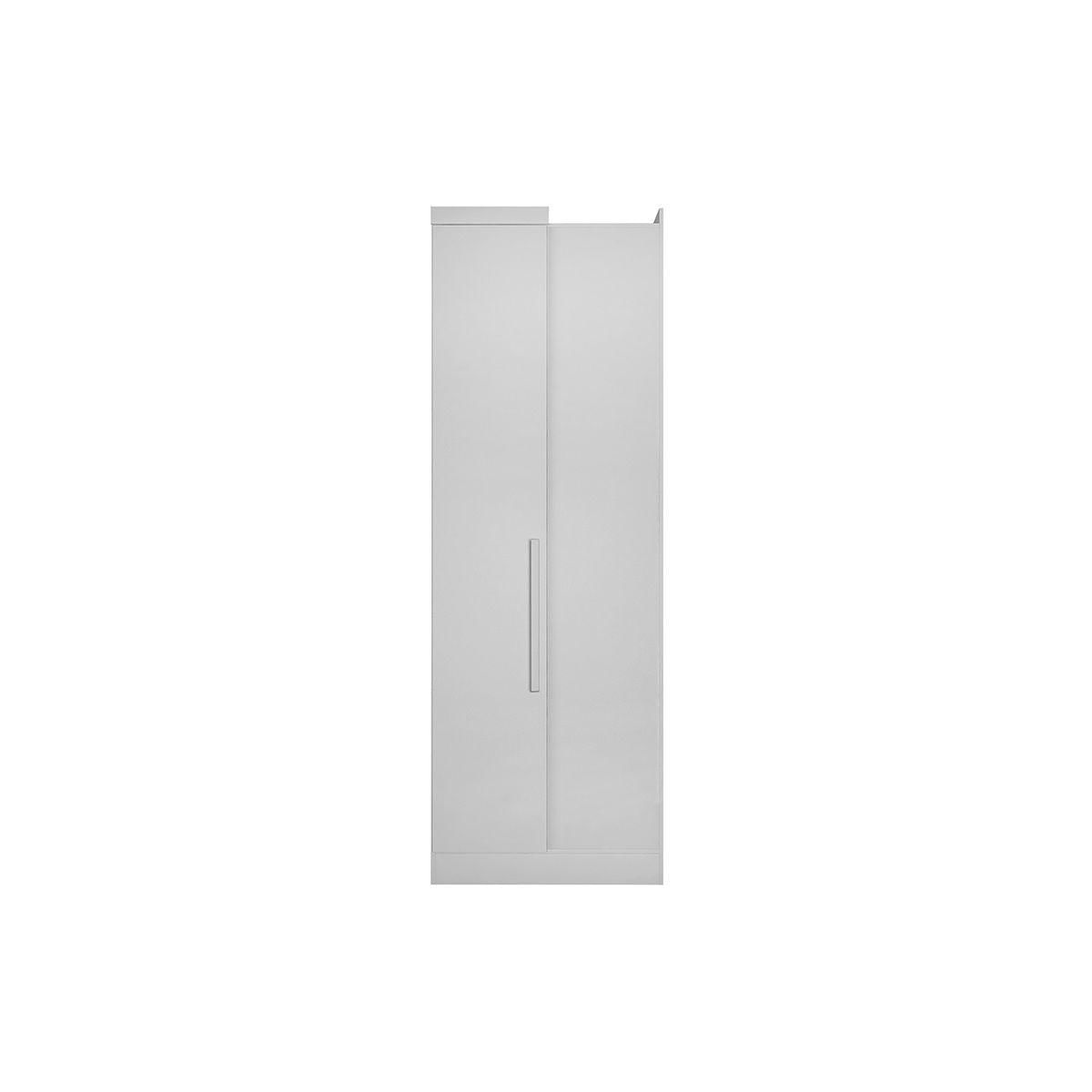 Guarda Roupa Modulado De Canto Reto Rizon C 1 Porta Cor Branco Novo Horizonte