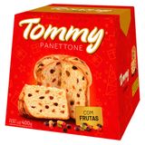 Panettone Tommy Frutas Cristalizadas Com 400g